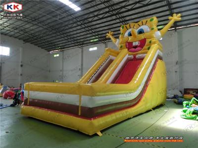 China Sponge Bob Inflatable Dry Slide PVC Tarpaulin With High Strength for sale