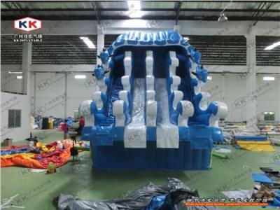 China Wave Blow Up Inflatable Water Slide / Inflatable Pool Slide Waterproof for sale