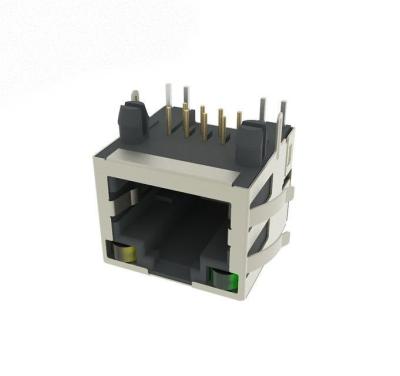 China PCB 100 Base 8 Pin RJ45 Ethernet Jack, RJ45 Connector With Led Current Rating 1.5A for sale