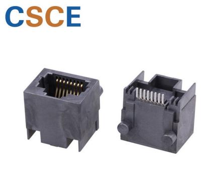 China Right Angle PCB SROJ-3B11114-058HLS for X DSL Modem/Call Set Top Box SMT RJ45 Connector for sale