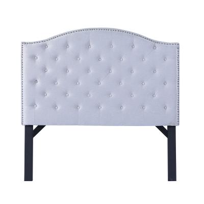 China Other European Style Velvet Tufted Wide Wide Headboard Minimalist Beds Upholstery Oversized Bed Frames Modern Flat Headboard for sale