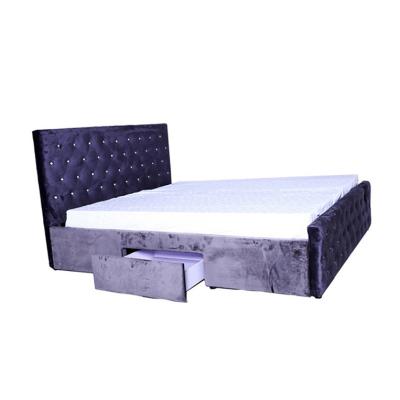 China Simple Elegant Luxury Design Bedroom Furniture King Bed Frame Muebles De Madera Bed for sale