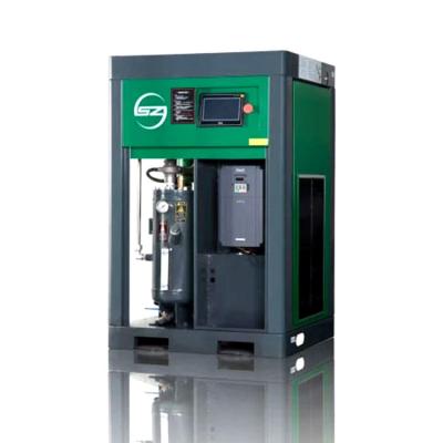 Chine OIL-LESS factory direct sales technology industrial silent rotary screw air compressor with dryer and tank à vendre