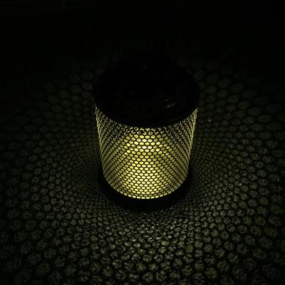 China Handmade Hollow Custom Metal Pattern Solar Lantern Lamp Outdoor Led Light Garden Decoration for sale