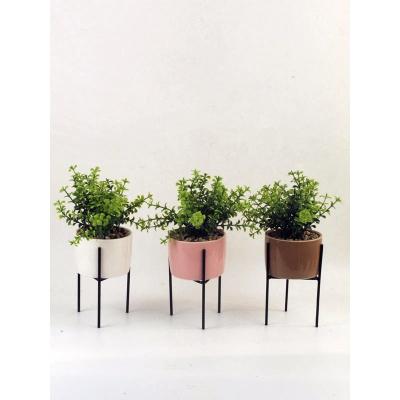 China Factory Direct Selling Plants Mini Home Wedding Handmade Potted Plants Decorating Artificial Bonsai Trees for sale