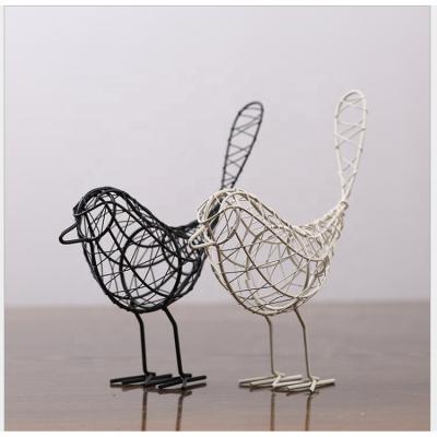 China Sturdy Wholesale Metal Wire Iron Artificial Bird Decoration For The Yard for sale