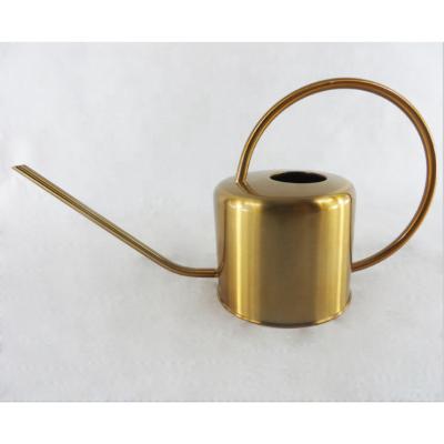 China Handmade Household 1300ml Gold Stainless Steel Sprinkling Can Metal Kids for sale