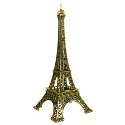 China Europe Souvenirs Table Decoration Eiffel Tower Stand Wire Statue Metal Eiffel Tower Model for sale