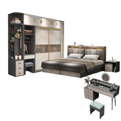 China Hot Selling Storage Simple Design King Size Bed Bedroom Modern Design Bedroom Furniture Set for sale