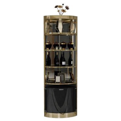 China Wine Cabinet Wooden Living Room Home Furniture Luxury Expandable Wine Storage Cabinet for sale