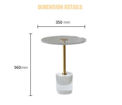 China Selling New Design Small Extendable Hot Acrylic Coffee Table Tea Side Table for sale