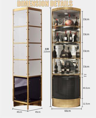 China Expandable Modern Living Room Wine Showcase Wooden Cabinet Wine Cabinet Luxury Modern for sale