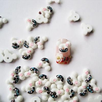 China 3d Nail Art DIY Decoration 3D DIY Mickey Resin Decorations Jewelry For Nail Art Decoration for sale