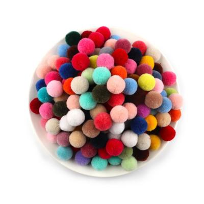 China DIY Toys Doll Colorful Toy Polyester /Cotton/Polyamide Pom Pom Balls For Children Diy Creative Pompom Ball for sale