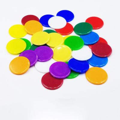 China Game Play 19mm Learning Chips School Game Teaching Colored Count Chips for sale