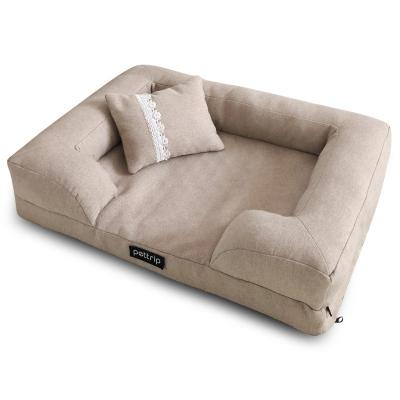 China Wholesale Large Rectangular Pet Stored Sofa Beds Removable and Washable Comfortable Pet Cat Dog Nest for sale