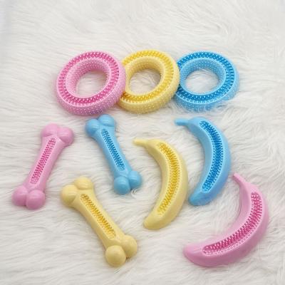 China New Design Durable Rubber Chew Stocked Toy Interactive Teeth Cleaning Dog Toys Pet Chew Toy for sale