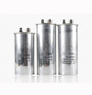 China Wholesale High Temperature Withstand Capacitor Supplier 450VAC 60uF AC Compressor Capacitor CBB65 for sale