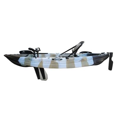 Κίνα PE (HDPE or LLDPE) 2022 Cheapest Kayak 9.5ft Length 33 Width Fishing Single Seat Kayak One Pedal Single Fin Pedal Kayak προς πώληση