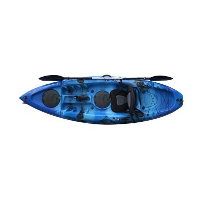 China New Designed PE (HDPE or LLDPE) Cheap Small Fishing Kayak with 4 Rod Holders Fishing Kayak for Leisure for sale