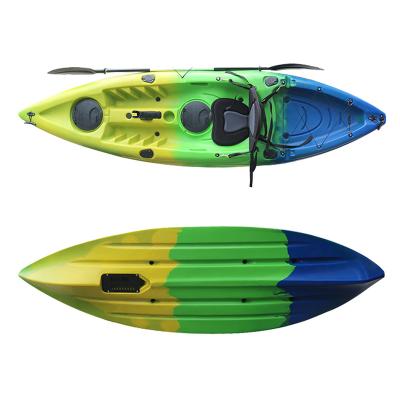 China 2022 Hot Sale PE (HDPE or LLDPE) Fishing Kayak Plastic Single Paddle Sit On Top Kayak With Paddle for sale