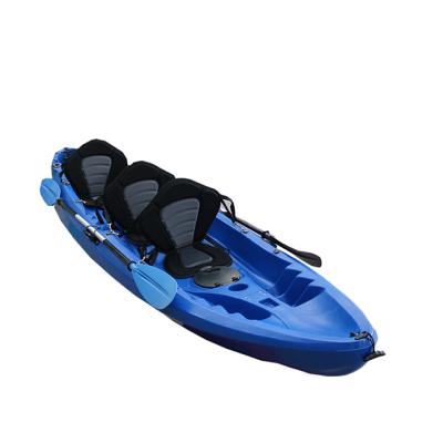 China PE (HDPE or LLDPE) Drive Pedal New 2 Person Kayak Sit In Fishing-kayaks, 3person Tandem Pedal Kayak Sale for sale