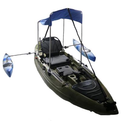 Κίνα Direct Foam+Spandex Fabric Factory Boat Canopy Bimini Top Boat Cover With Back Support Poles And Rack Hardwares For Kayak Fishing Ski Boat προς πώληση