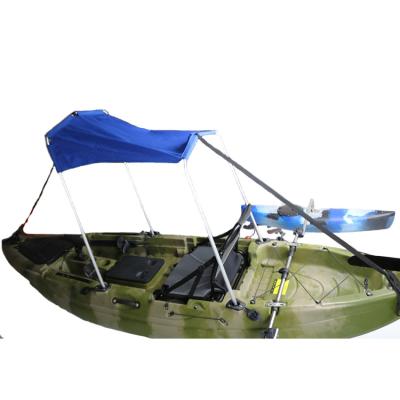 Κίνα Waterproof Foam+Spandex Fabric Sun Shade Boat Canopy Bimini Top Boat Cover With Oxford Back Aluminum Backing Hardwares For Kayak Fishing Ski Boat προς πώληση