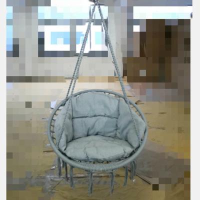 China EUROPEAN Hammock Chair Macrame Swing With Cushion , Hanging Cotton Rope Hammock Swing for sale