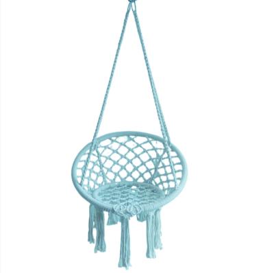 China Modern Baby Basket Round Rope Chair Hanging Swing Kids Pet Swing for sale