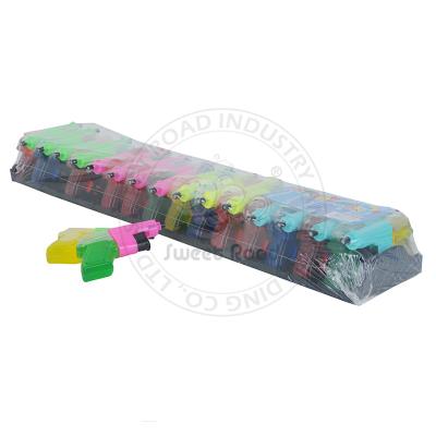 China Full Size Colored Gun Shaped Liquid Candy / Spray Candy In Tray for sale