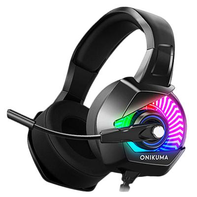 China Earphone onikuma k6 RGB 3.5mm Noise Canceling Gamer With 7.1 Computer Gaming Headset for sale