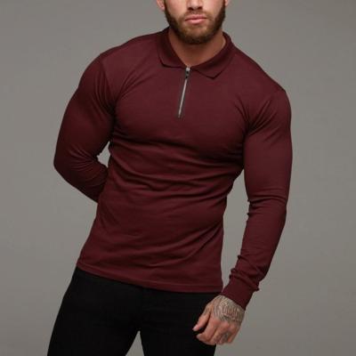 China Wholesaler Oversize Men's Shirt Wholesaler Mask Polo Men Shirts Custom Anti-Wrinkle Plain Compression Sublimation Fitness Gym Zipper for sale