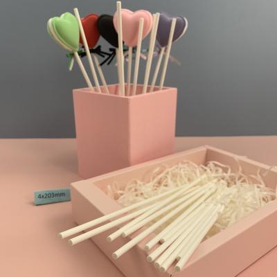 China Kids friendly; Food Grade Environmental Friendly Retail Wrapping Cake Pops Paper Sticks And Tissue Candy Paper Stick for sale