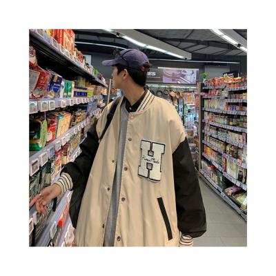 China High Quality Breathable Most Popular Men's Patchwork Color Class Baseball Towel-Embroidered Oversized Jacket for sale