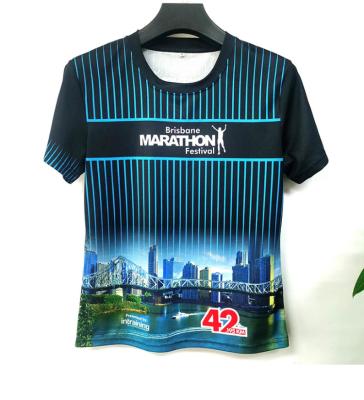 China Customized parride sublimation body print short sleeve 140g short sleeve full body print short t-shirts for sale