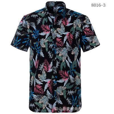 China Hawaiian Men's Breathable Floral Shirt New Hot Sale Summer Style Casual Printed Short Sleeve for sale