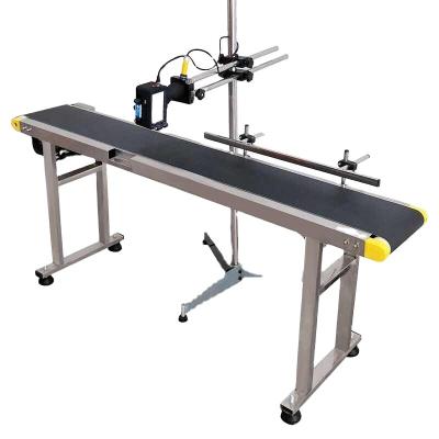 China Hotel Yaomatec Date Code Inkjet Printer Food Industry Production Line Adjustable Speed ​​PVC Rubber Portable Conveyor Belt for sale