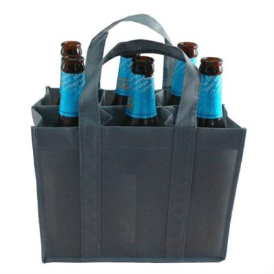 China Eco - Friendly In Stock Custom Reusable Logo 6 Bottle Non Woven Wine Bag For Wine for sale