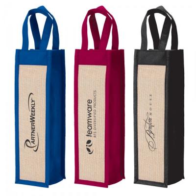 China China Eco-friendly Eco Promotional Non Woven 2 Bottle Wine Tote Bag Wine Bottle For Wine Bottle for sale