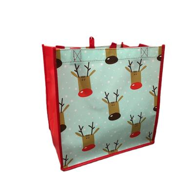 China Sustainable& Reusable/Heavy Duty/Eco-friendly Custom Christmas Laminated Non Woven Shopping Bag, Printed Non Woven Bag Laminated for sale