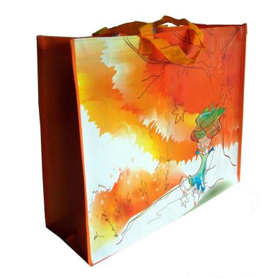 China Handled 2021 Promotional Custom Laminated PP Woven Bags , Shopping Laminated PP Woven Bag for sale