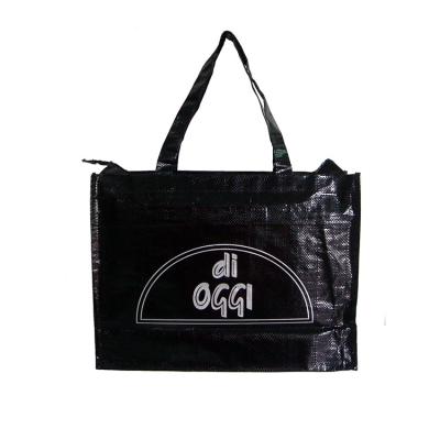 China China Durable Handled Customized Printing Tote Pp Woven Reusable Shoping Bag for sale