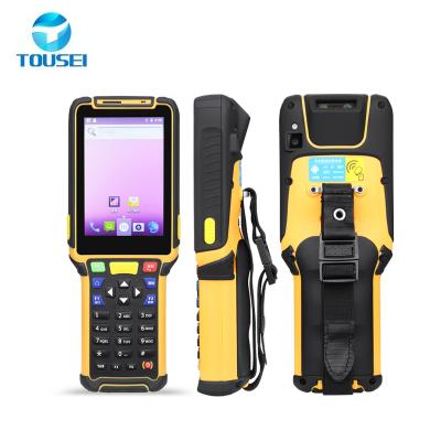 China Factory Android9.0 4G Computer PDA Handheld NFC RFID 125KHz Barcode Scanner Position System NFC 4G WIFI GPS for sale