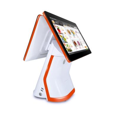 China SDK Desktop POS All In One Dual Screen Machine Screen Terminal Android Touch Windows Cashier Electronic Printer Pc System for sale