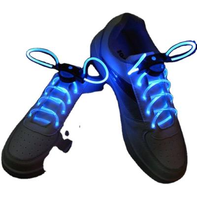 China Factory Battery Power Kids Round Laces Glow in Dark Laces for sale