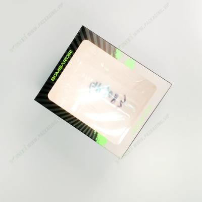 China Recycled Materials Paper Box With Acetate Window Paper Packaging Box With Cut Out Window for sale