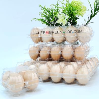 China Cheap Reusable Reusable Biodegradable Recyclable 30/20/12/10/4pcs Plastic Egg Trays D-PET Egg Trays/Egg Cartons for sale