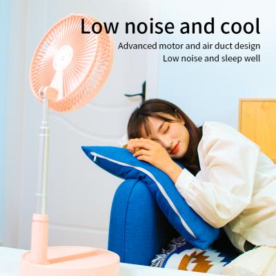 China Low Noise Mini Small Handheld Electric Fans Desk Fan Household Portable Universal Table Stand Rechargeable Fan for sale