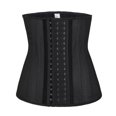 China Sports Fitness Exercise Waist Trimmer Custom Adjustable Neoprene Steel Boned Waist Trainer for sale